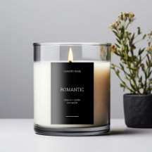 Produktetikett för elegant minimalism Candle-märkn