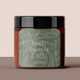 Produktetikett för Grönten Modern Organic Skincare Fyrkantigt Klistermärke