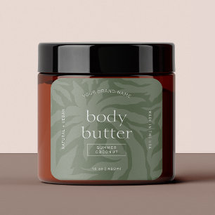 Produktetikett för Grönten Modern Organic Skincare Fyrkantigt Klistermärke