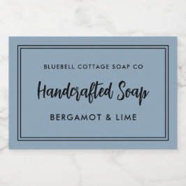 Produktetikett för Modern Minimal Soap Pub Mat Etiketter