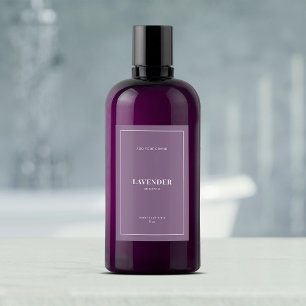 Produktetikett för Modern White Gräns Editable Fär Vinetikett
