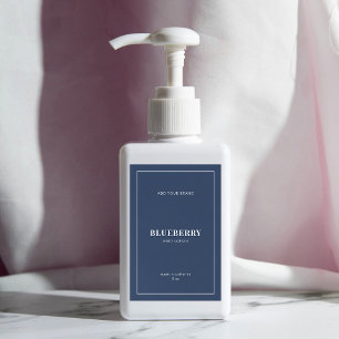 Produktetikett för Modern White Gräns Editable Fär Vinetikett