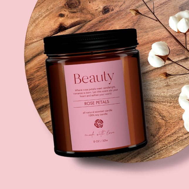 Produktetikett för  Rosa Mat Etikett (Skapare uppladdad)