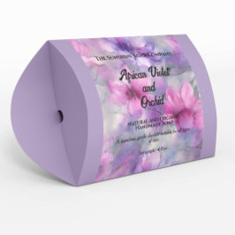 Produktetikett för rosa och Lila blommor Soap Fraktsedel