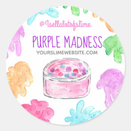 Produktetikett för slitagedekal runt klistermärke