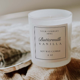 Produktetikett - minimalt märke för Burk-märknings