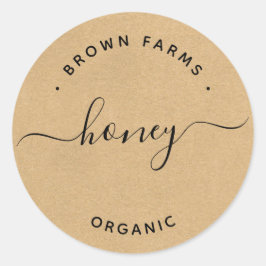 Produktetikett Runt Klistermärke