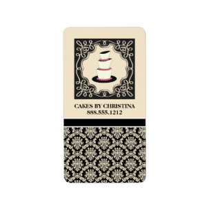 Produktetiketter för bakverk {Cakes} Adressetikett