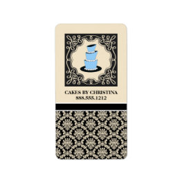 Produktetiketter för bakverk {Cakes} Adressetikett