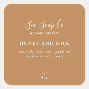 Produktetiketter för företag fyrkantigt klistermärke