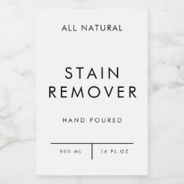 Produktetikettorganisationslagring - STAIN REMOVER Mat Etikett