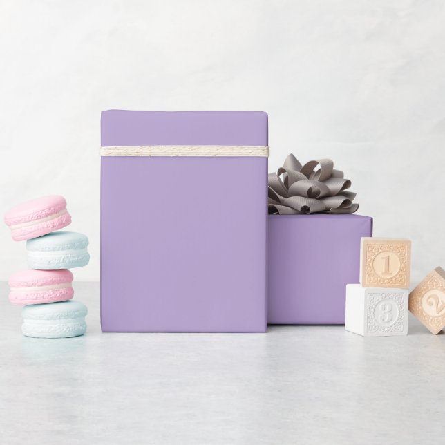 Produktförhandsvisning som visar en lavendel-lila presentpapper (Baby Shower)