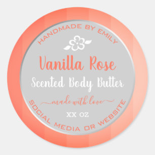 Produktförpackningsetiketter för Cute Vanilla Ro R Runt Klistermärke