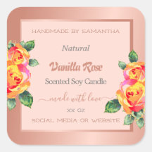 Produktförpackningsetiketter för ro Guld och Rosa