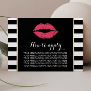 Produktinstruktioner för Lipence Makeup Artist L Visitkort