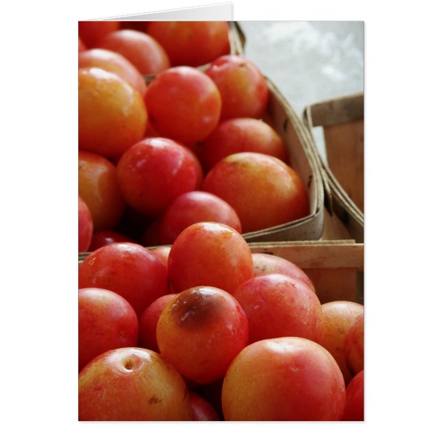 Produktion på en jordbrukares marknad hälsningskort (Framsidan)