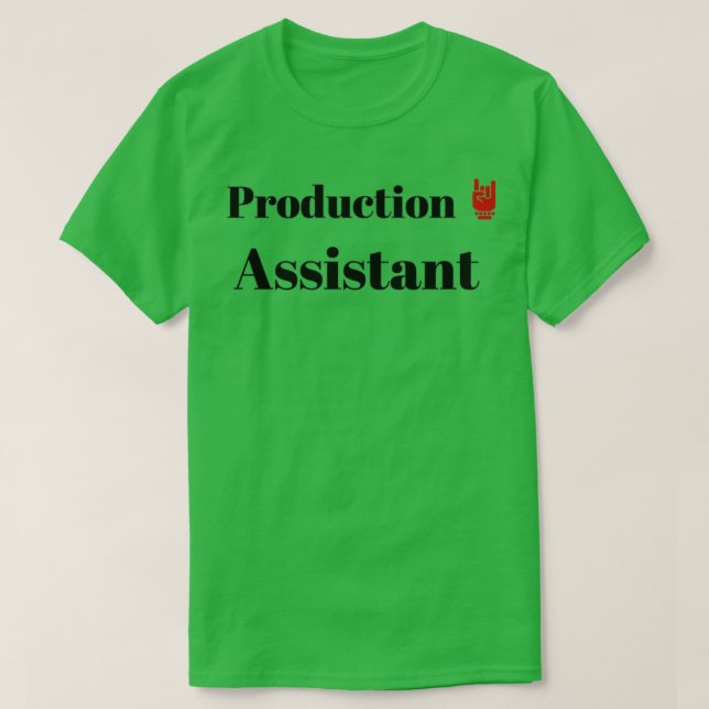 Produktionsassistenten T Shirt (Design framsida)