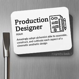 Produktionsdesigner - Ställ in livslängd på 3 tum Magnet