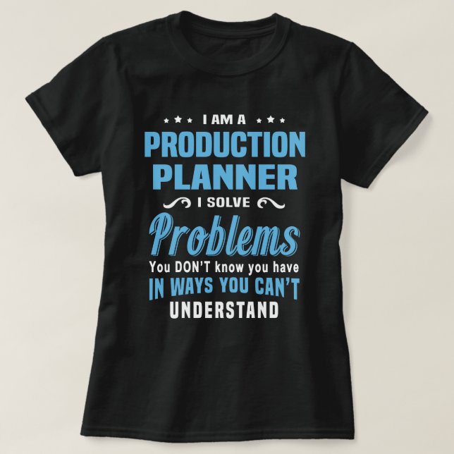 Produktionsplanerare T Shirt (Design framsida)