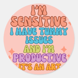 Produktiv drottning runt klistermärke