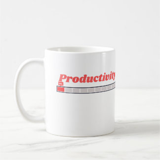 Produktivitet Laddar Rolig Arbets Humor Design Kaffemugg