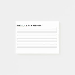 Produktivitet Väntande | Roligt Kontorshumorpresen Post-it Block