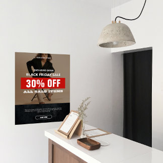 Produktmarknadsföring för Photo Black Fredag Poster