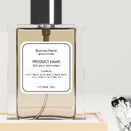 Produktmärkning för moderna, minimalistiska ingred fyrkantigt klistermärke