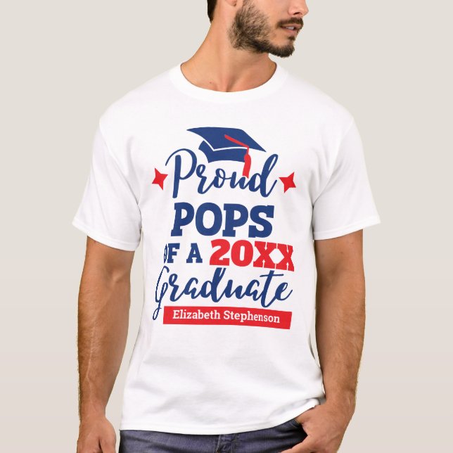 Produtpoppar i familjen student t shirt (Framsida)