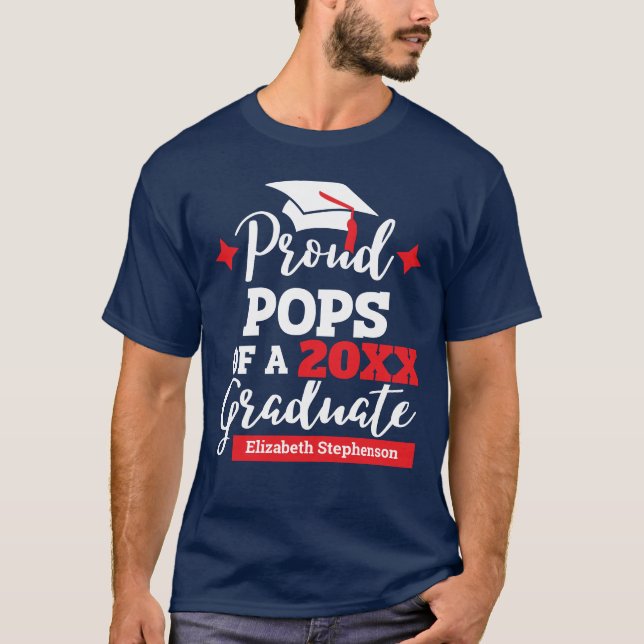 Produtpoppar i familjen student t shirt (Framsida)