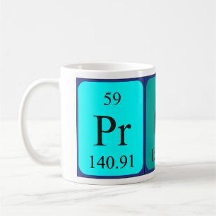 Prof Periodisk bord namn mugg