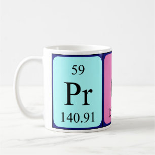 Prof Periodisk bord namn mugg