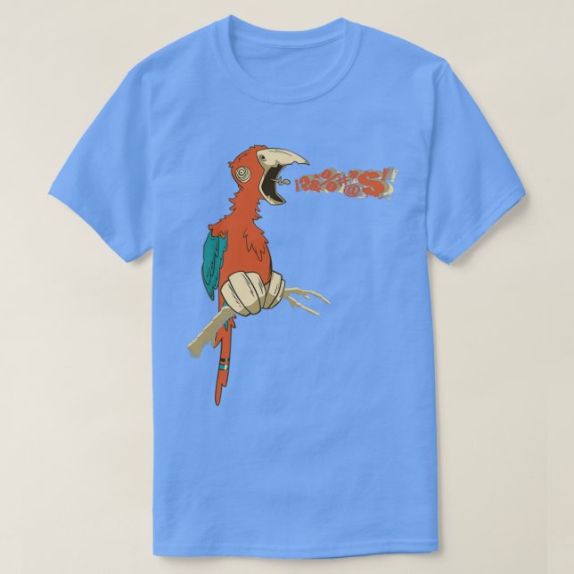 Profanity Parrot T Shirt (Design framsida)
