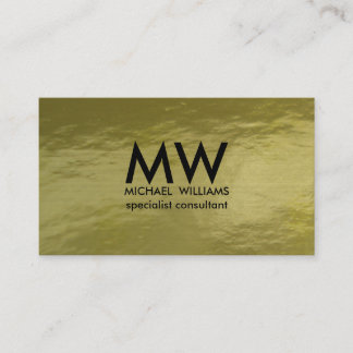 Profesional elegante círculo dorado simple mínimo visitkort