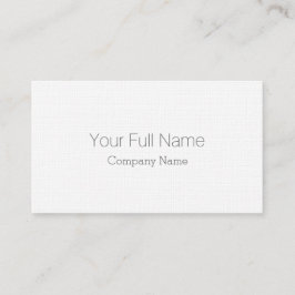 PROFESIONAL ELEGANTE CLASICO BLANCO SIMPLE LINO VISITKORT