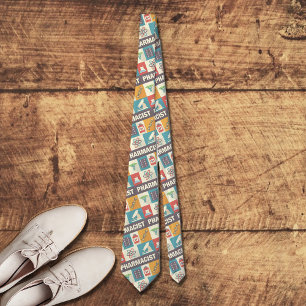 Profesionell apotekare ikonisk design slips