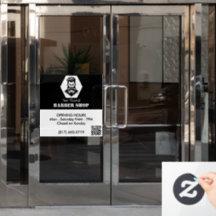Profesionell herrfrisörsalong svart&vit Öppettider
