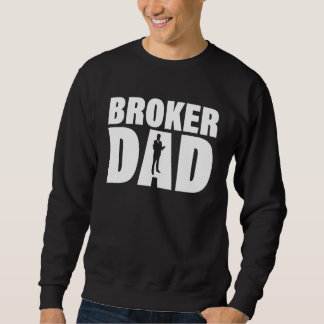 Profession Job For Men Broker Dad Lång Ärmad Tröja