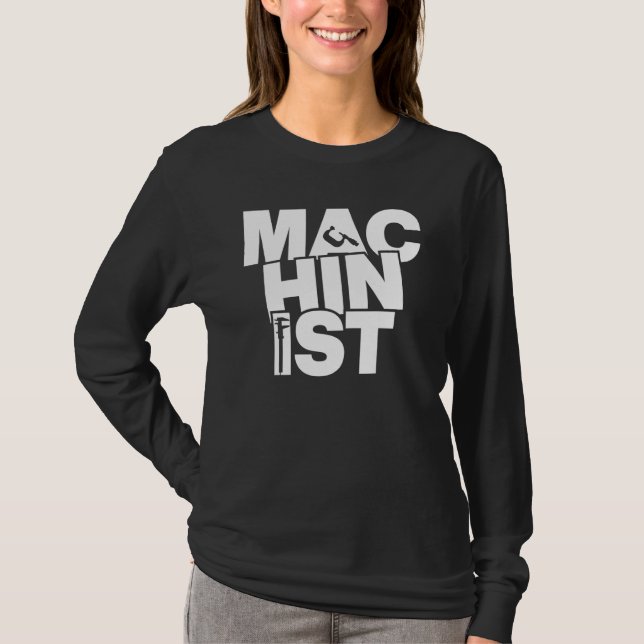 Profession Job Work - Machinist_1 T Shirt (Framsida)