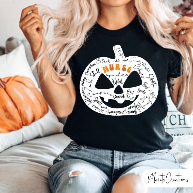 Profession Nurse,Halloween Profession,Nurse Spooky T Shirt (Skapare uppladdad)
