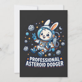 Professional Asteroid Dodger Bunny Inbjudningar