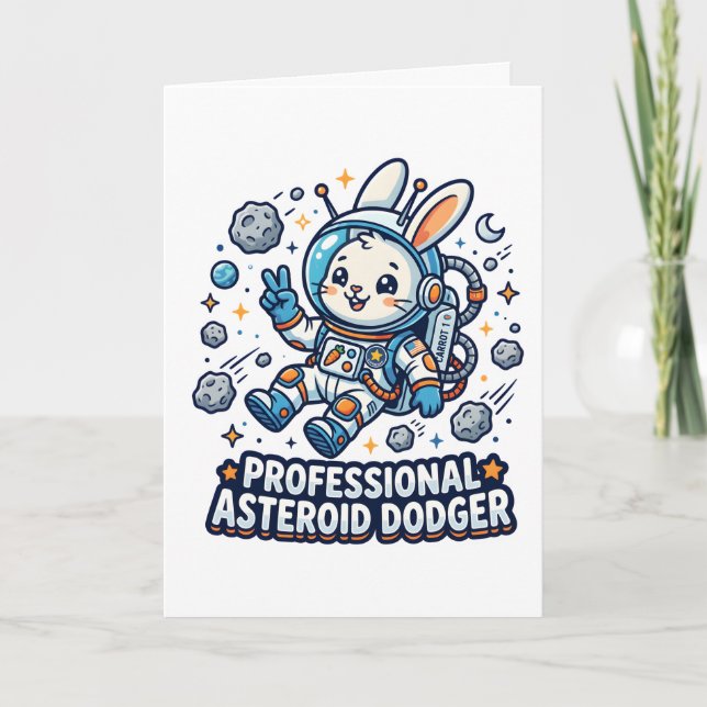 Professional Asteroid Dodger Bunny Kort (Framsida)