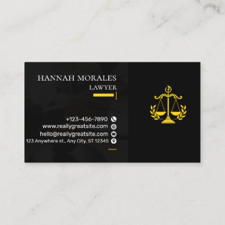 Professional Attorney Business Card | Lawyer  Visitkort