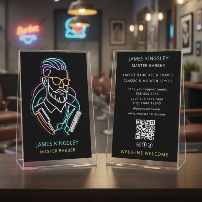 Professional Barber Haircut Shave Grooming Stylish Flygblad (Skapare uppladdad)