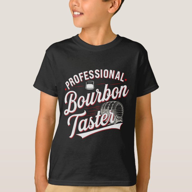 Professional Bourbon Taster Funny Drinking Whiskey T Shirt (Framsida)