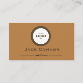 Professional Brown and Ochre Two-ToneBusiness Card Visitkort