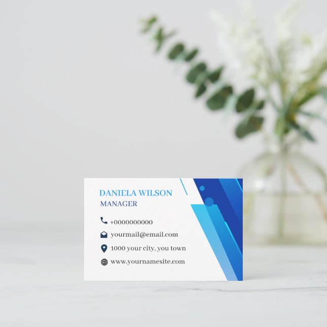 Professional business card visitkort (Stående Fram)
