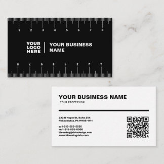 Professional Business Card with Ruler (cm) Visitkort