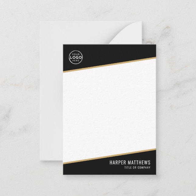 Professional Business Logo Anteckningskort (Framsida)