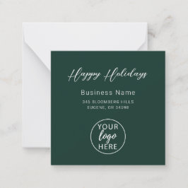 Professional Business Logo Christmas Holiday  Anteckningskort